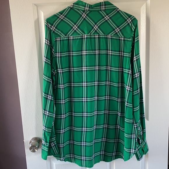 Green plaid longsleeve shirt size L - Picture 7 of 7